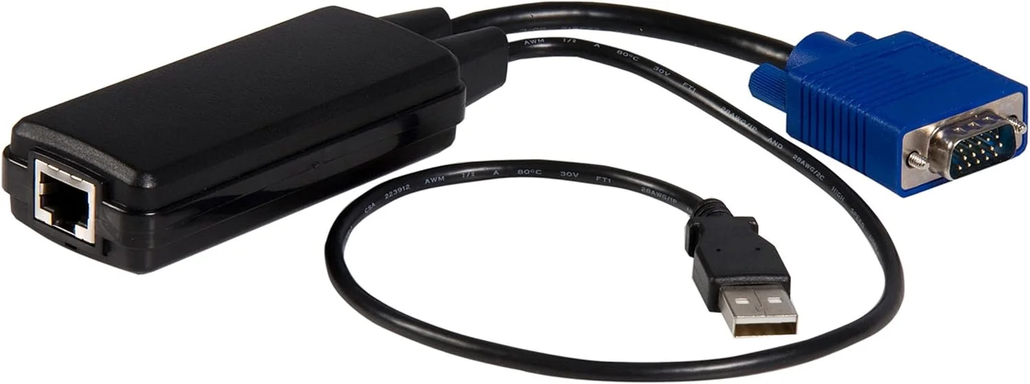 دانگل USB CAT5 استار تک برای سوئیچ های ماتریکس IP KVM (SV5USBM)، مشکی