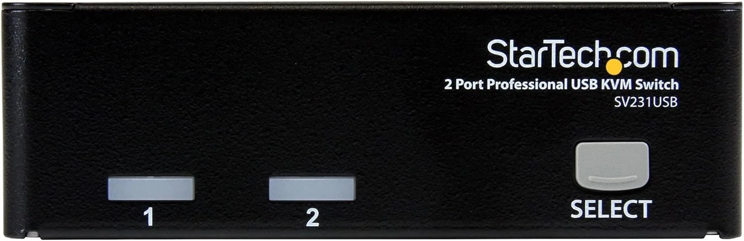 سوئیچ KVM دو پورت VGA USB استار تک - سوئیچ KVM VGA - 1920x1440 - USB 2.0 - سوئیچ ویدئویی KVM , TAA (SV231USB)