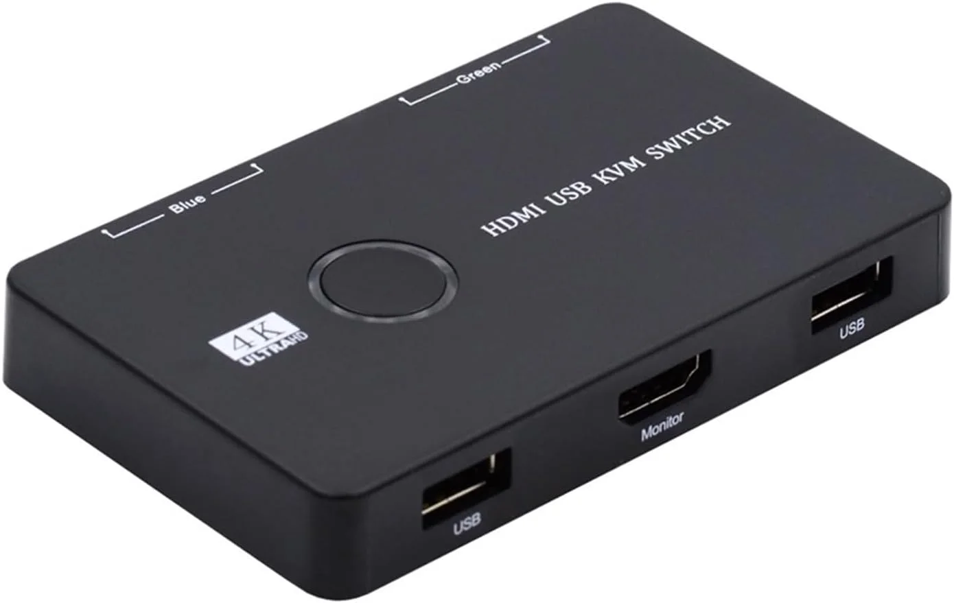 سوییچ KVM USB 2.0 و HDMI 4K، اشتراک مانیتور بین دو کامپیوتر برای ماوس، اسکنر، پرینتر، تلویزیون های HD، پورت USB و کیبورد