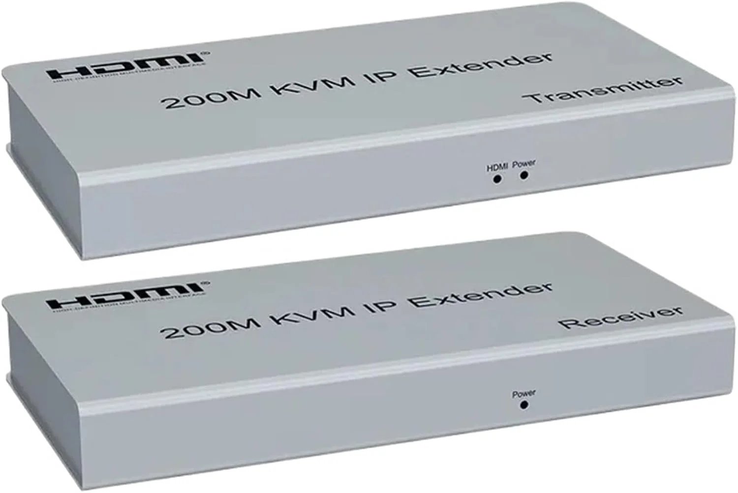 اکستندر KVM HDMI 200M از طریق IP RJ45 cat5e/6 1080P HDMI USB KVM Ethernet، یک به چند از طریق سوئیچ شبکه برای کامپیوتر DVR لپ تاپ (با دوشاخه آمریکایی)