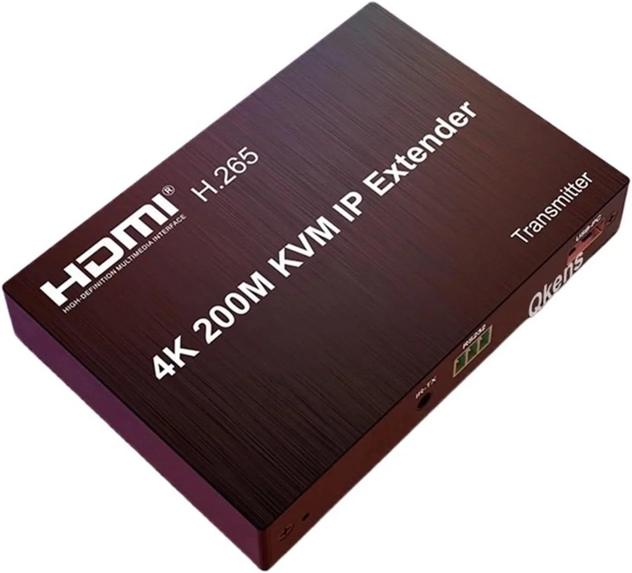 اسپلیتر توسعه دهنده KVM IP HDMI 200M از طریق کابل اترنت Rj45 Cat6 H.265 4K 30Hz 1080P 60Hz برای سوئیچ شبکه مانیتورینگ دوربین NVR (فقط RX)