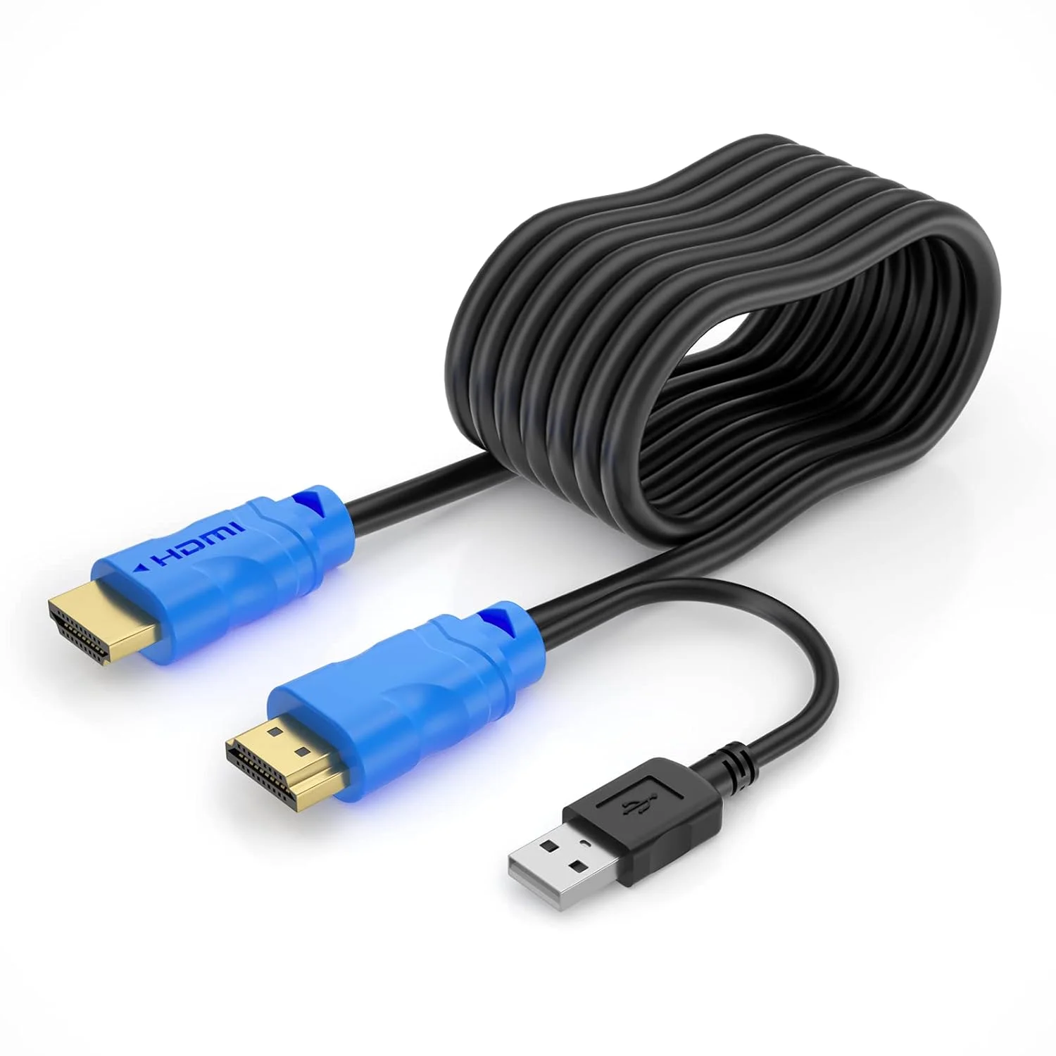کابل KVM شانزده فوتی USB HDMI، کابل KVM HDMI برای سوئیچ KVM HDMI کابل یکپارچه USB و HDMI (5 متری)