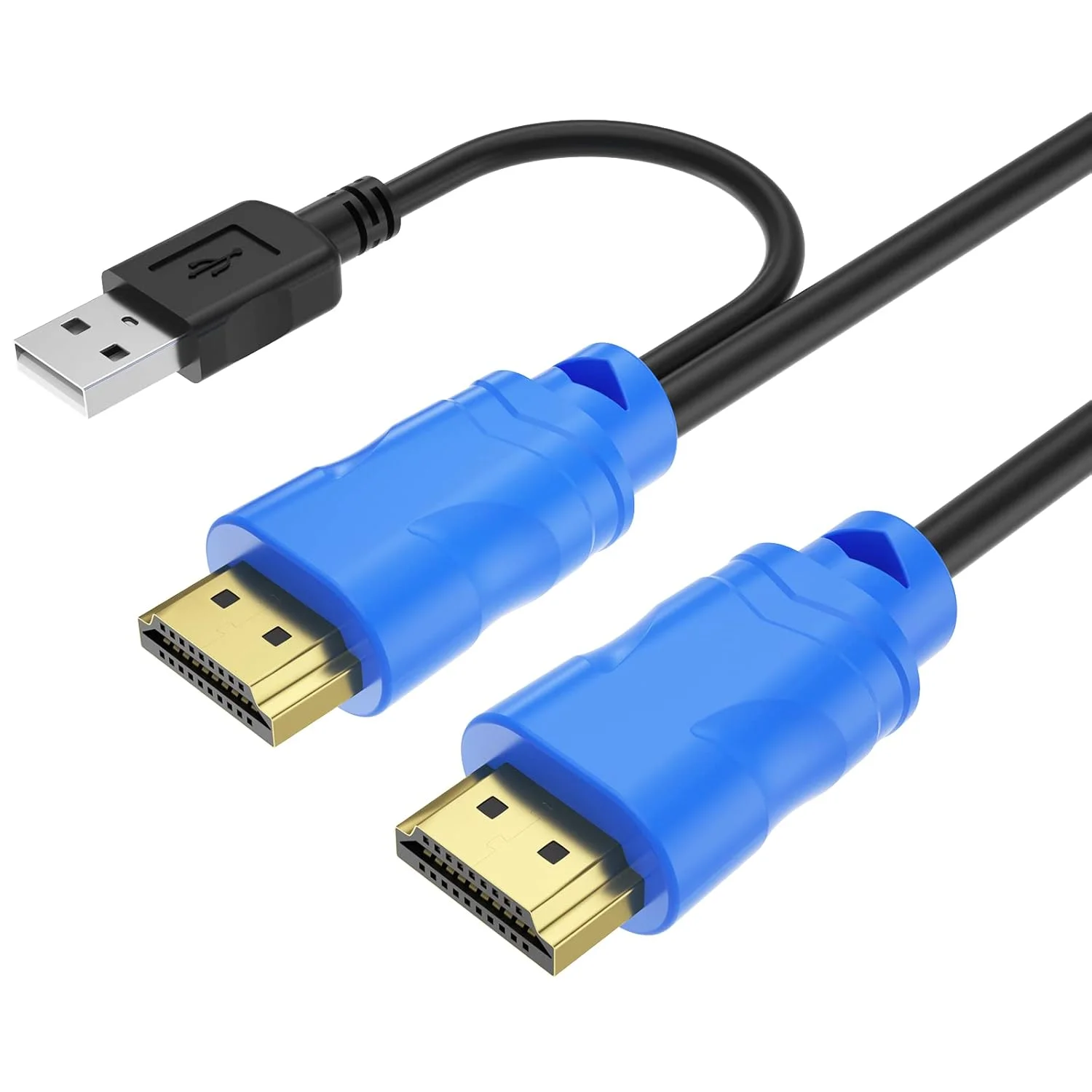 کابل KVM شانزده فوتی USB HDMI، کابل KVM HDMI برای سوئیچ KVM HDMI کابل یکپارچه USB و HDMI (5 متری)