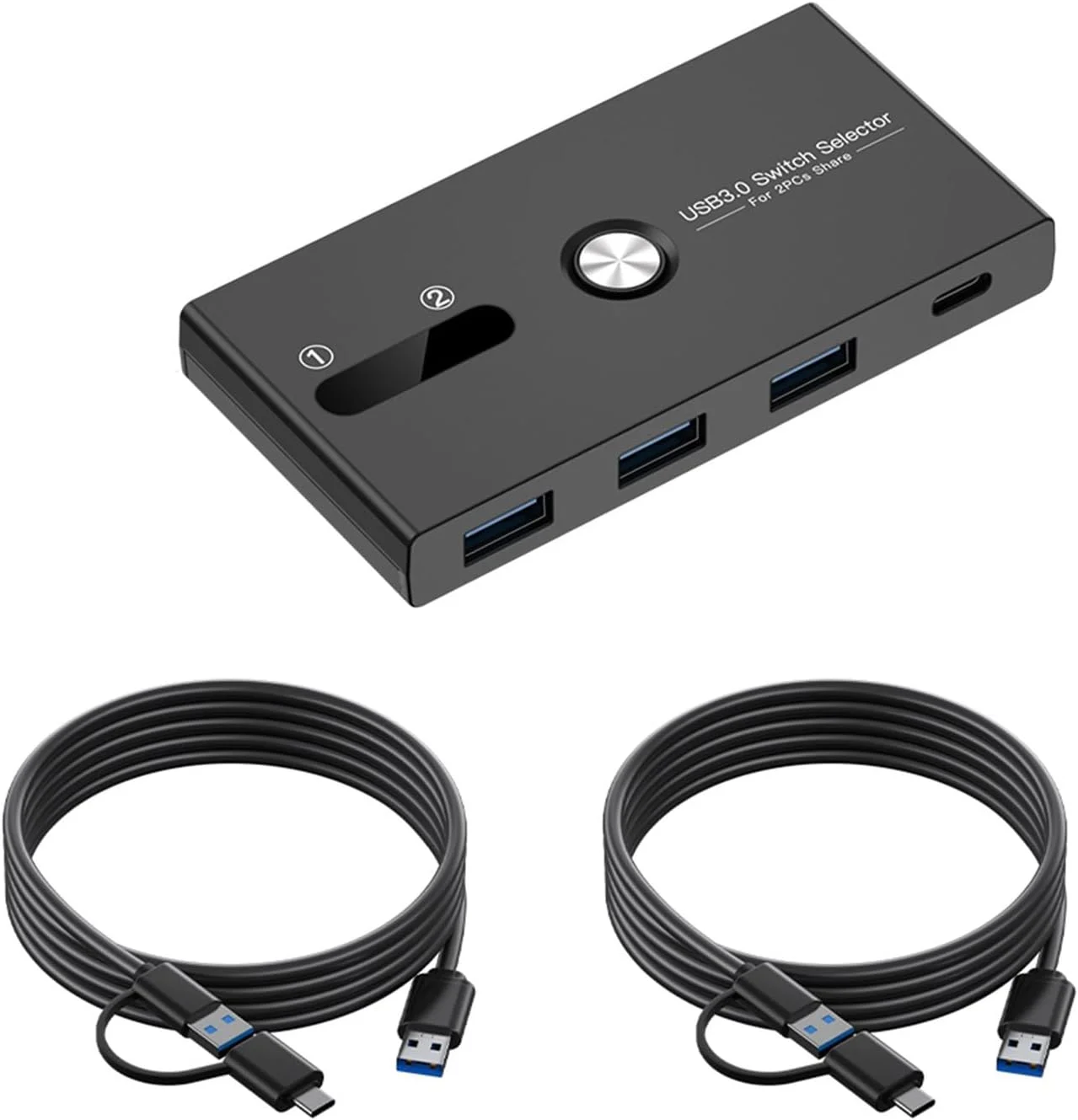 سوئیچ KVM کارآمد USB C و USB3.0 برای مدیریت دستگاه های متعدد بین دو کامپیوتر بدون دردسر کابل