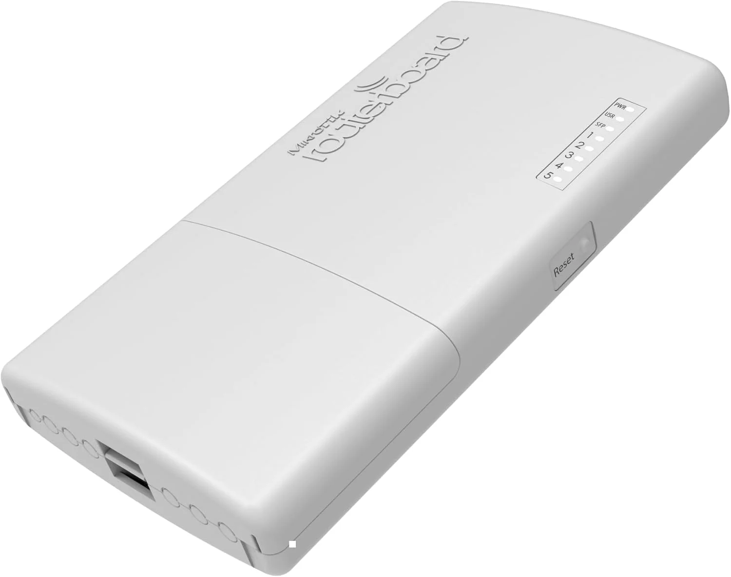 روتر MikroTik PowerBox Pro، دارای 5 پورت گیگابیتی اترنت با خروجی PoE روی 4 پورت و 1 پورت SFP (RB960PGS-PB)