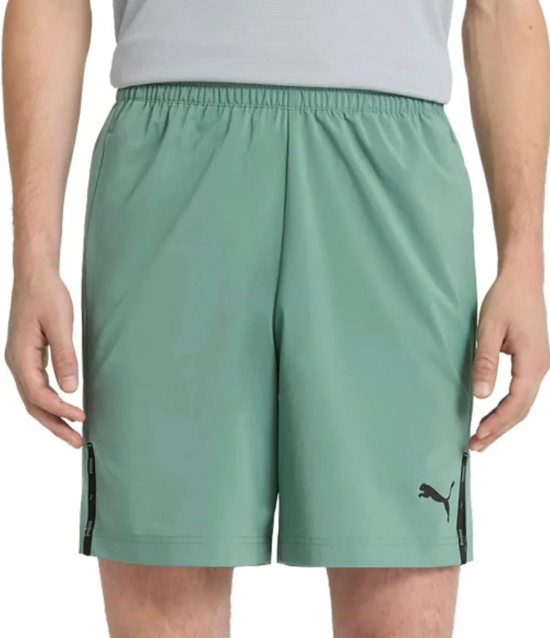 شلوارک مردانه با نوار بافته شده پوما، 7 اینچ، مشکی شلوارک مردانه با نوار بافته شده پوما، 7 اینچ، مشکی