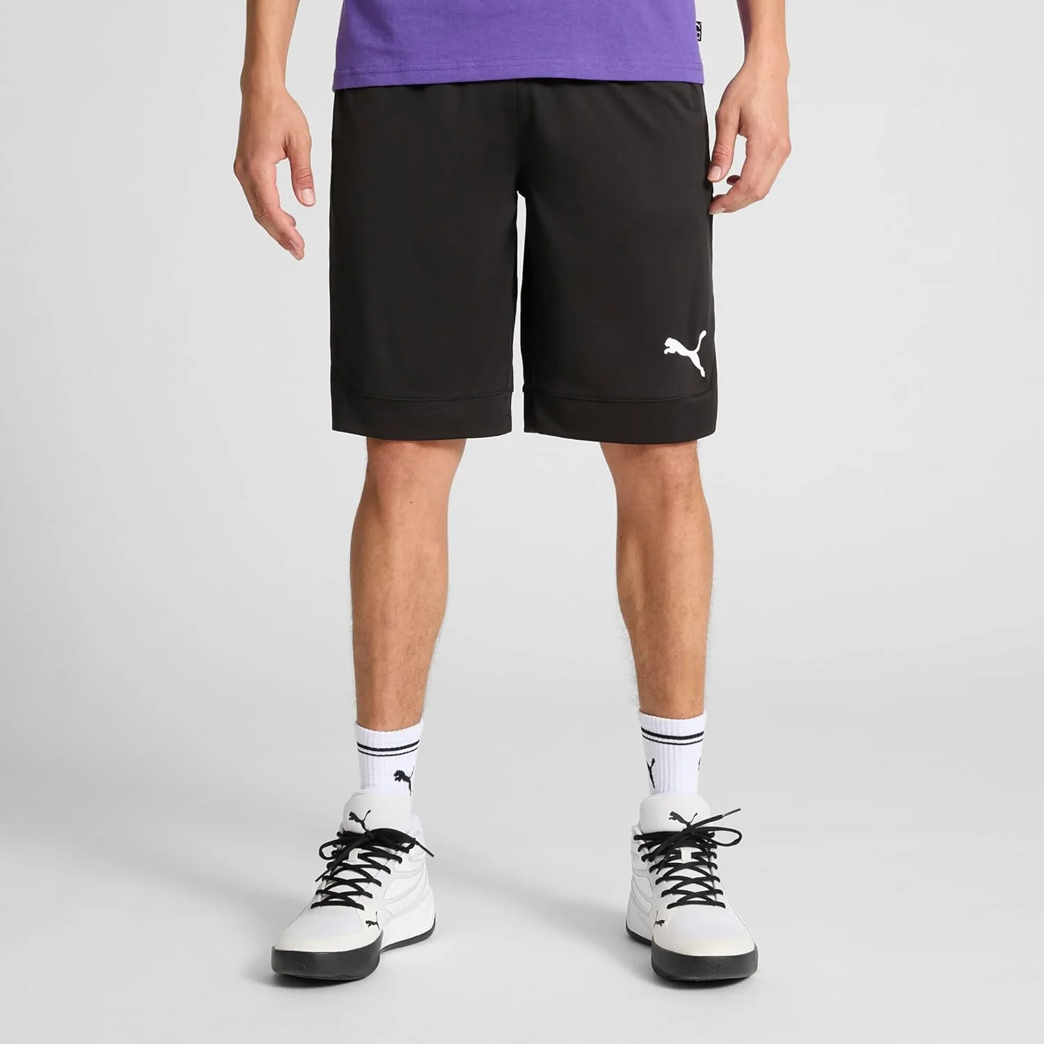 شلوارک ورزشی مردانه پوما مدل Rtg Shiny Fabric با قد 10 اینچ (موجود در سایزهای بزرگ)