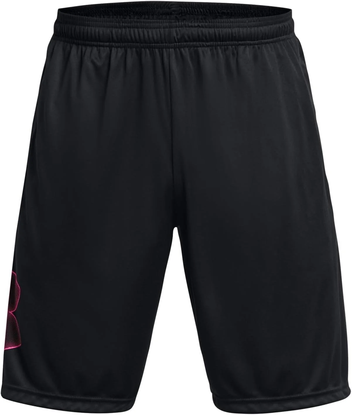 شلوارک گرافیکی مردانه آندر آرمور مدل Tech، مشکی / صورتی آسترو، سایز مدیوم