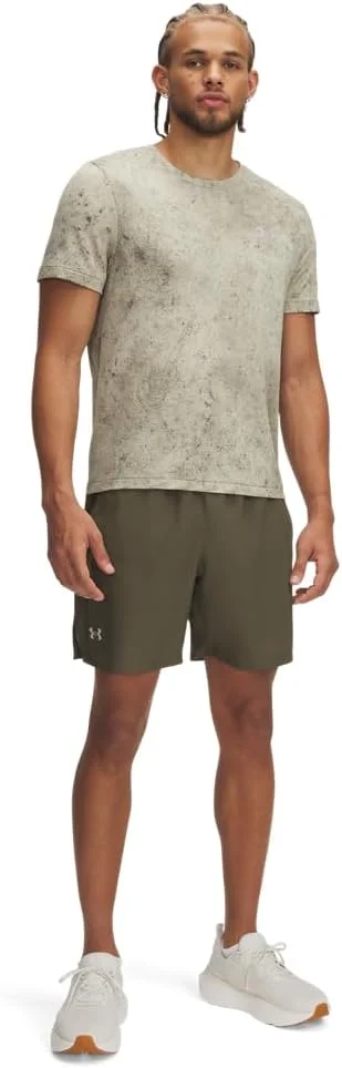 شلوارک ورزشی مردانه آندر آرمور مدل لانچ ران 7 اینچ بدون آستر شلوارک ورزشی مردانه آندر آرمور مدل لانچ ران 7 اینچ بدون آستر