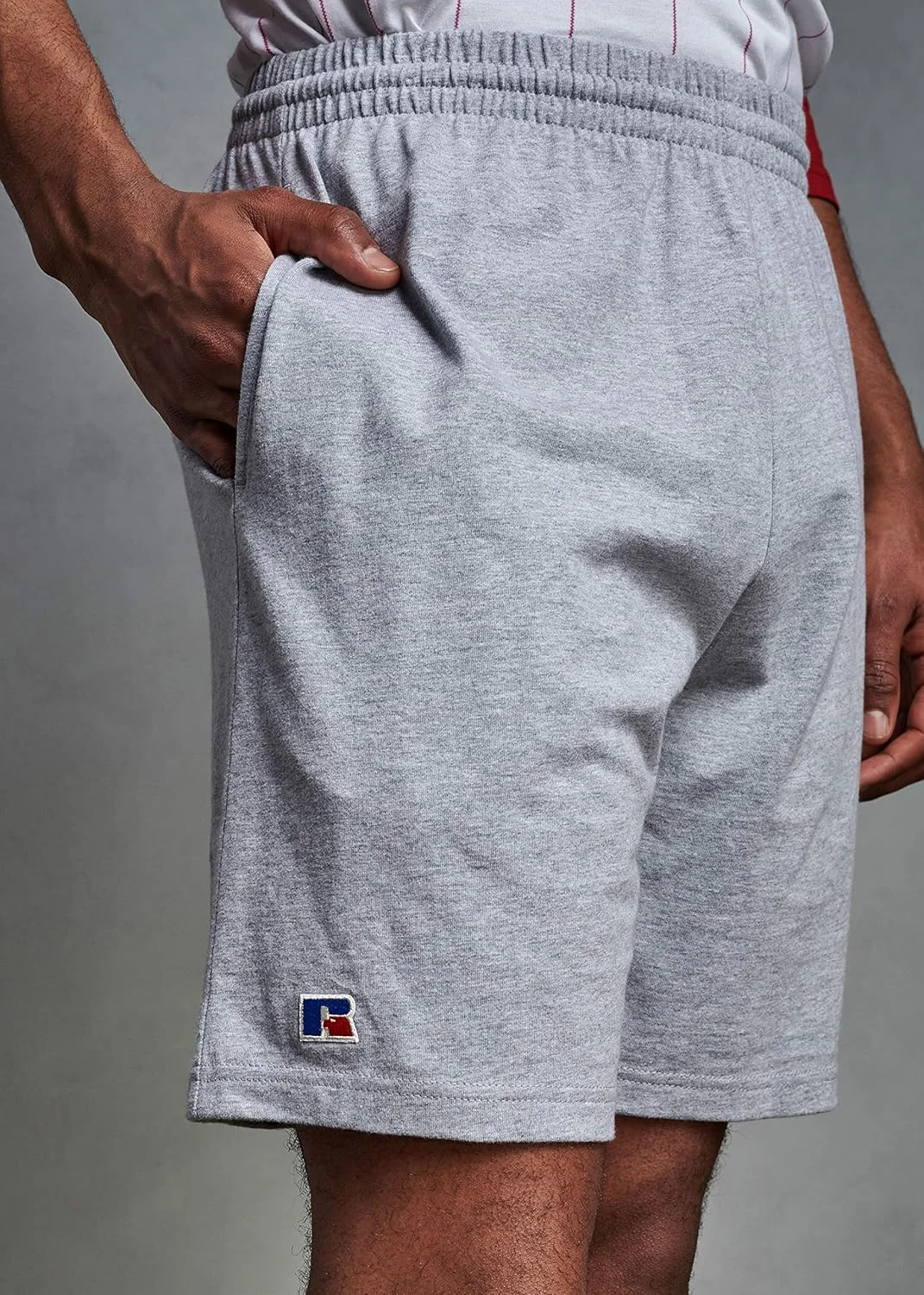 شلوارک نخی حلقه ای ممتاز مردانه راسل اتلتیک با جیب