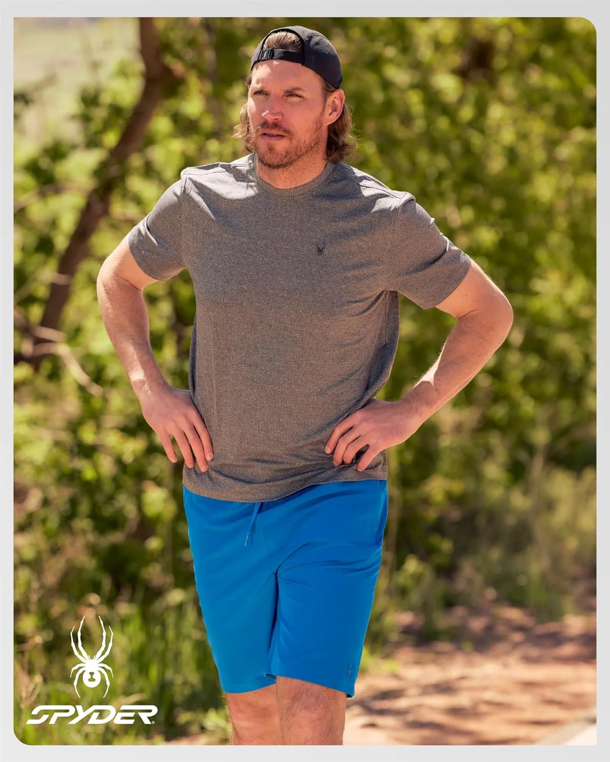 شورت ورزشی مردانه اسپایدر - درز داخلی 8 اینچی، سبک وزن، کشسان، با قابلیت خشک شدن سریع، مناسب تمرین و دویدن