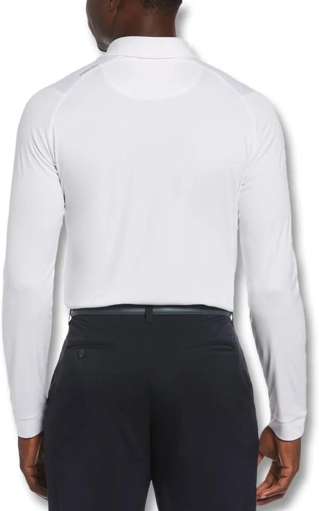 پیراهن آستین بلند گلف مردانه کالاوی با قابلیت جذب رطوبت و پارچه کشسان (موجود در سایزهای بزرگ)