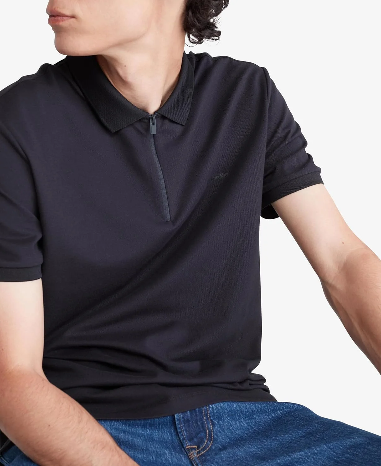پولوشرت زیپ‌دار مردانه کلوین کلاین