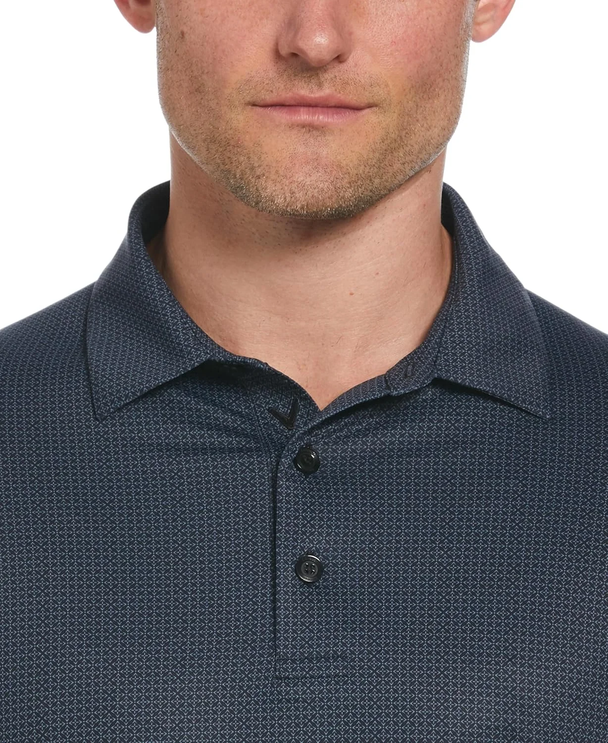 پولوشرت گلف مردانه کالاوی با طرح شورون فولارد، درزهای کشسان و محافظت در برابر آفتاب (موجود در سایزهای بزرگ)