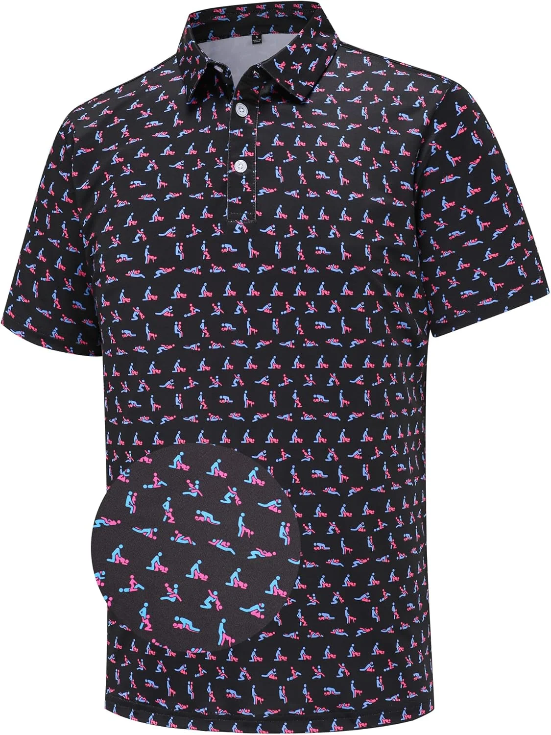 پولوشرت مردانه گلف آستین کوتاه با قابلیت خشک شدن سریع و جذب رطوبت، مناسب برای گلف و استفاده روزمره