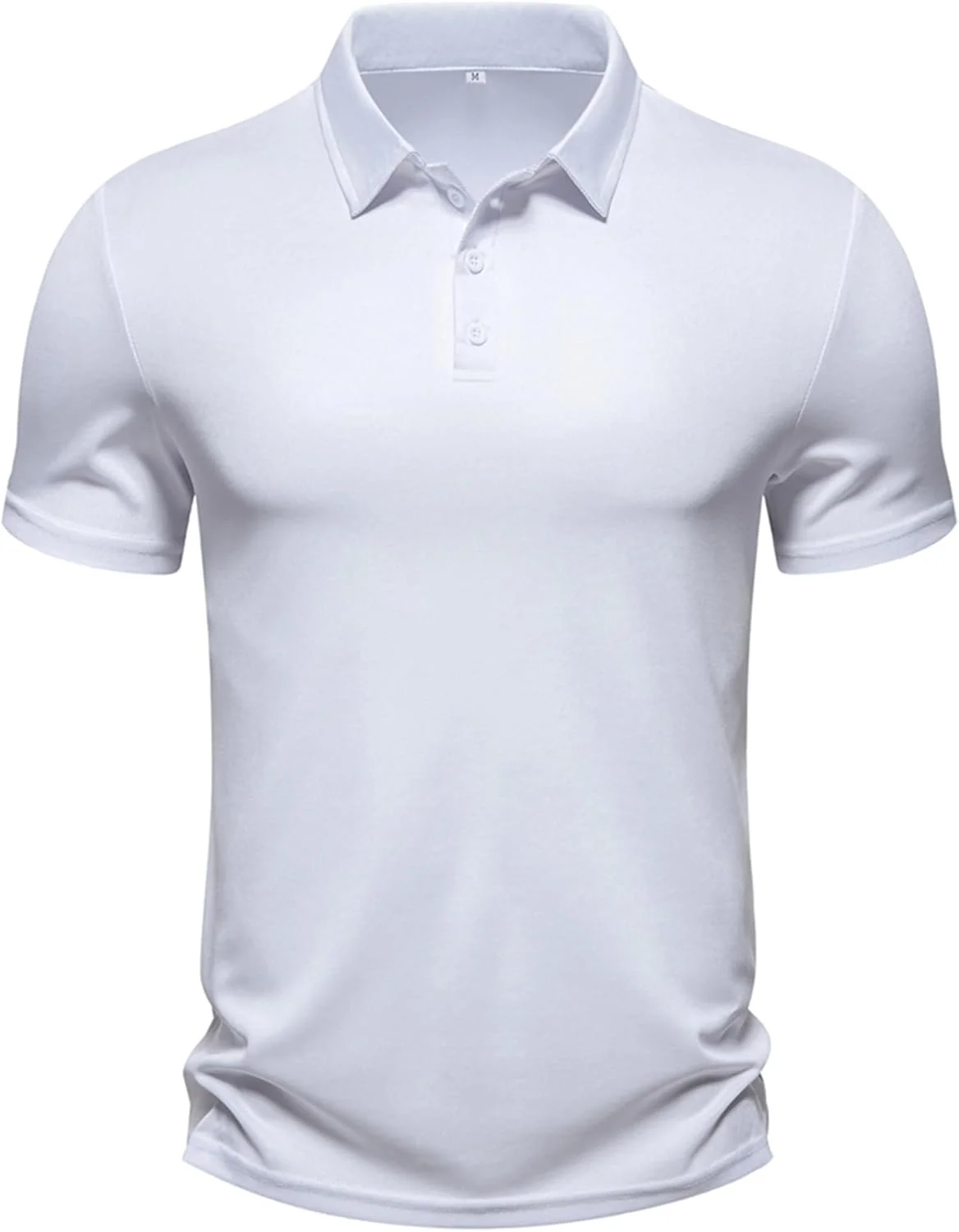 پولوشرت مردانه آستین کوتاه تابستانی یقه دکمه دار مناسب گلف، تیشرت ورزشی و غیر رسمی
