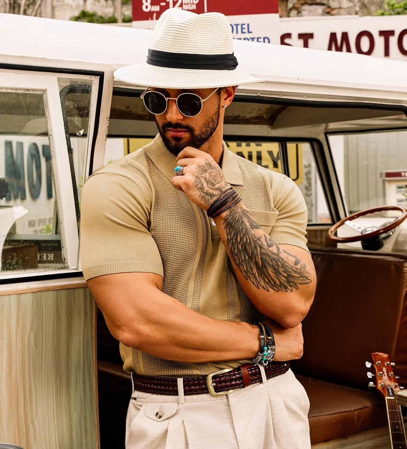 پیراهن پولو مردانه GRACE KARIN، آستین کوتاه، بافت سبک و تنفس پذیر، مناسب گلف پیراهن پولو مردانه GRACE KARIN، آستین کوتاه، بافت سبک و تنفس پذیر، مناسب گلف