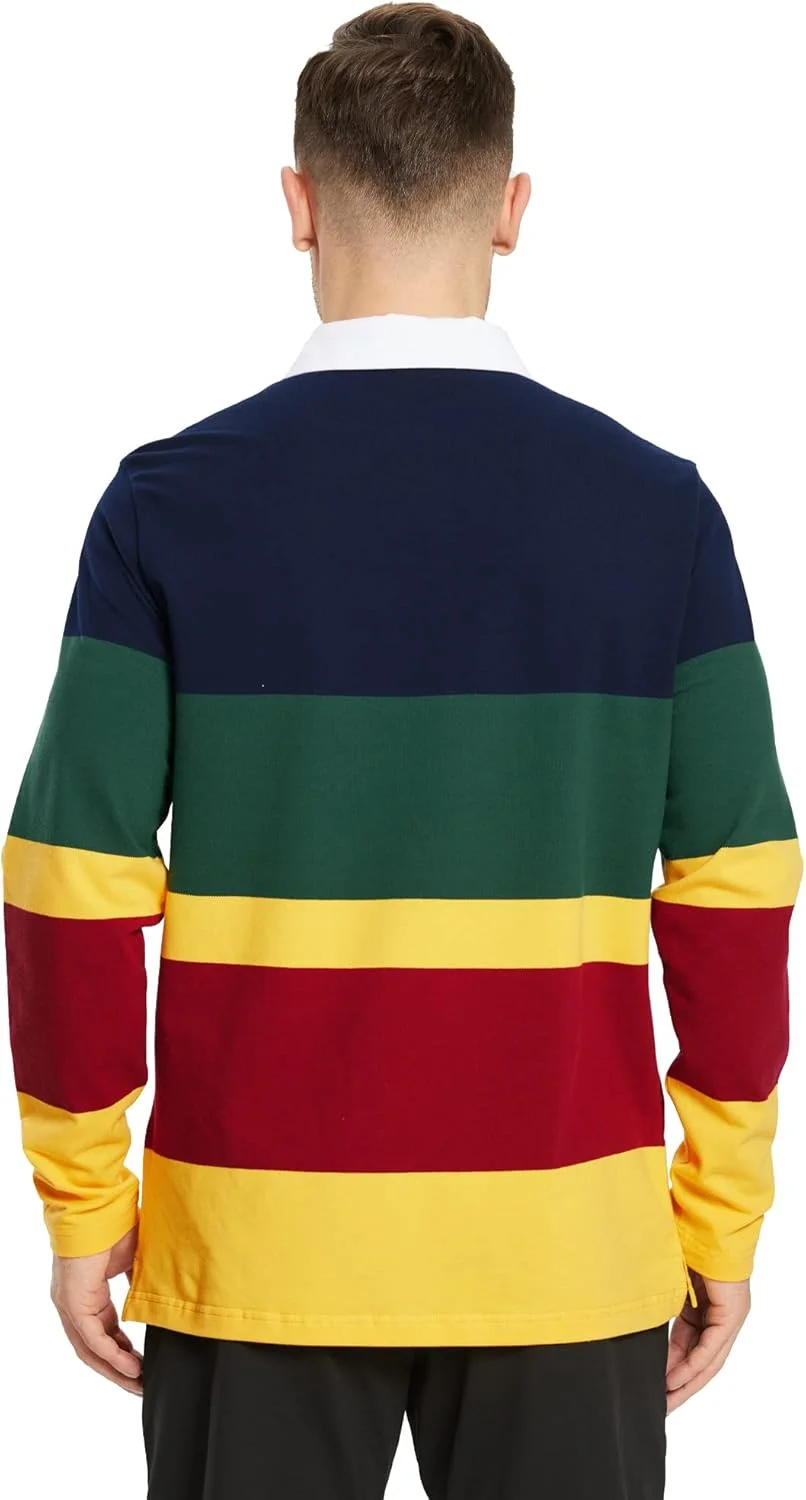 پولوشرت آستین بلند مردانه راه راه، با قابلیت خشک شدن سریع، یقه دار، مناسب گلف و استفاده روزمره پولوشرت آستین بلند مردانه راه راه، با قابلیت خشک شدن سریع، یقه دار، مناسب گلف و استفاده روزمره