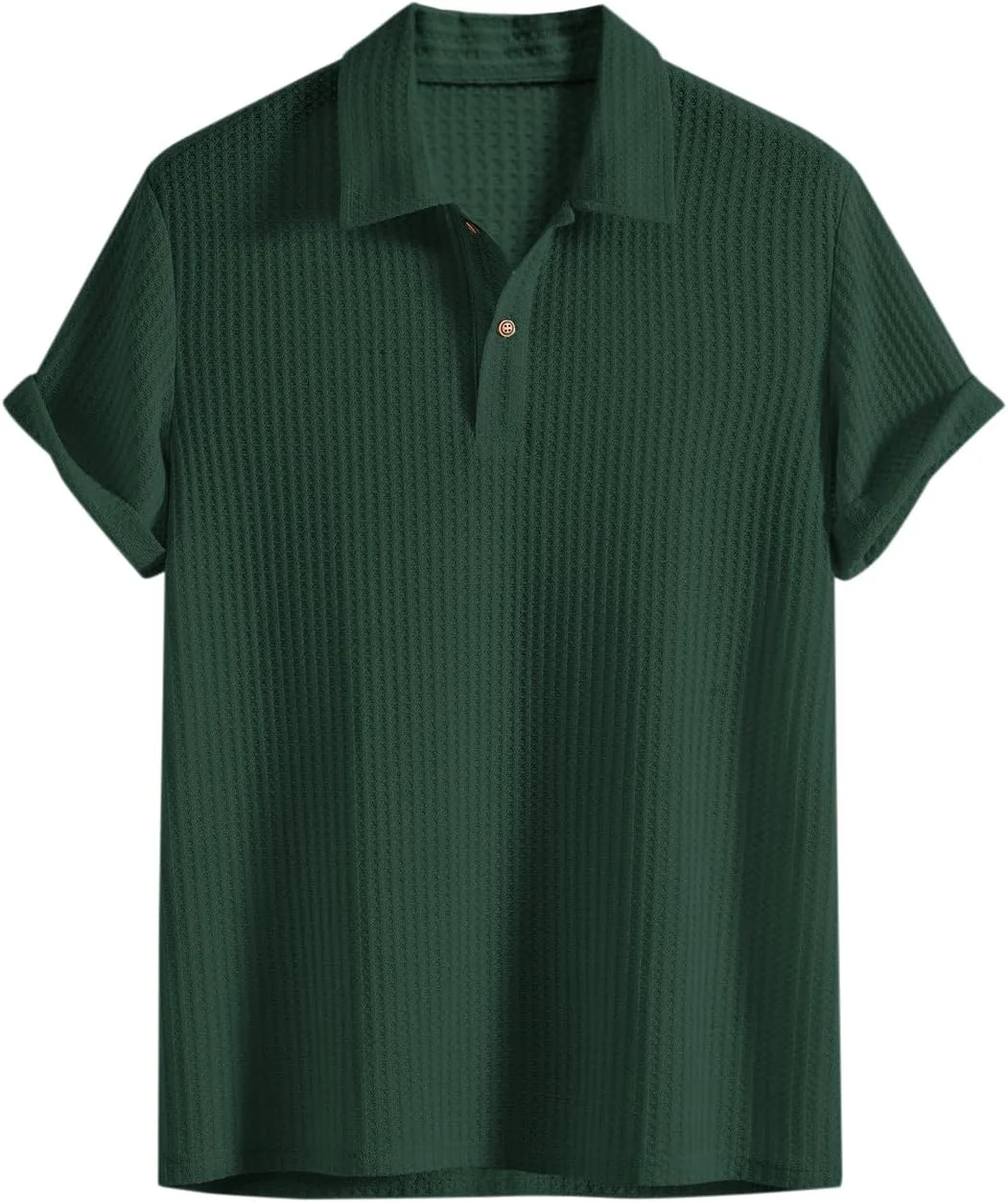 پولوشرت مردانه بافت‌دار ZAFUL، آستین کوتاه، طرح هندسی ژاکارد