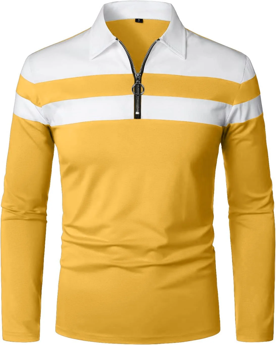 پولوشرت آستین بلند مردانه YTD، یقه برگردان، طراحی ساده و کتان
