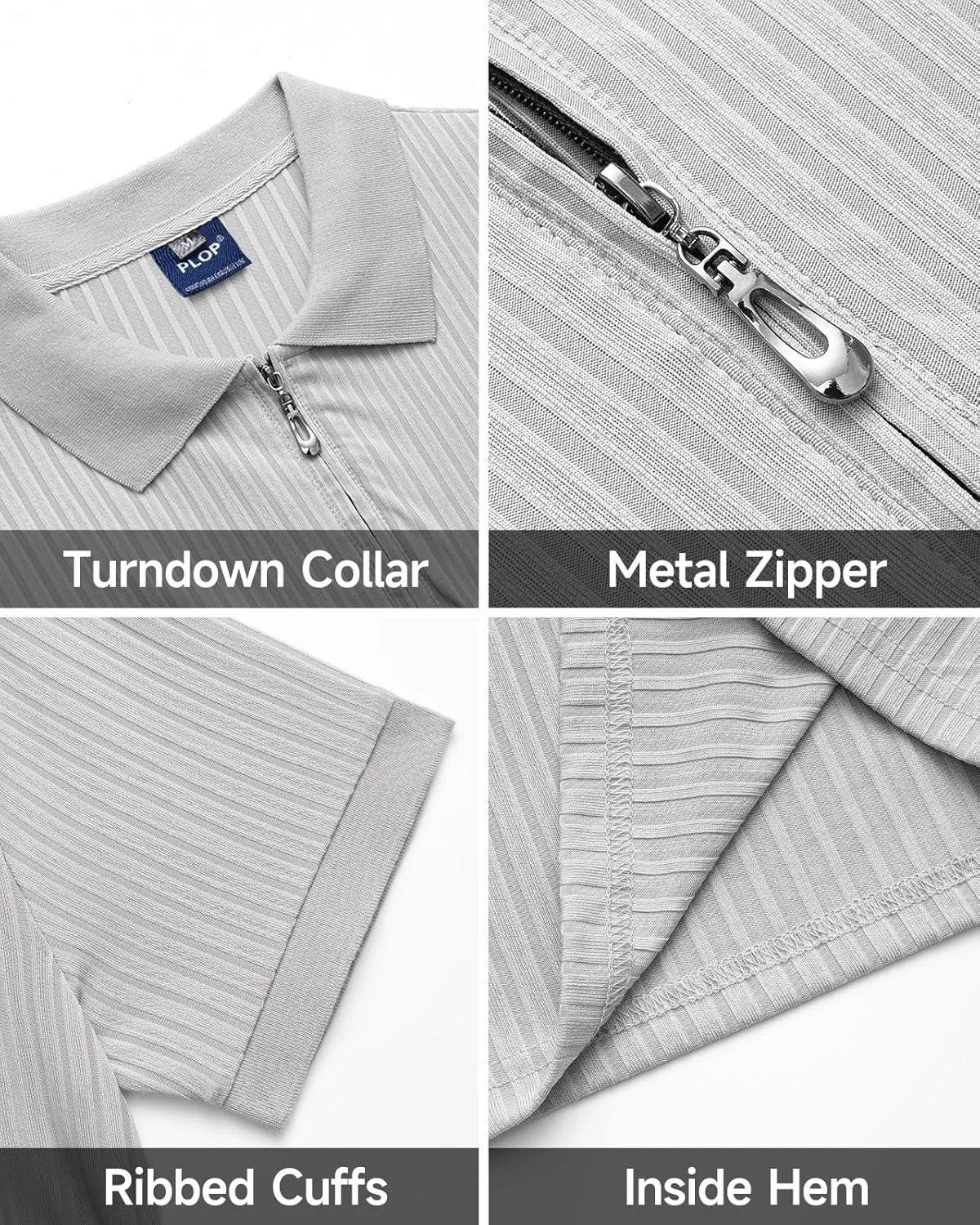 پولوشرت مردانه مدل ماهیچه ای، آستین کوتاه، بافت دار، یقه دار، شیک و غیر رسمی