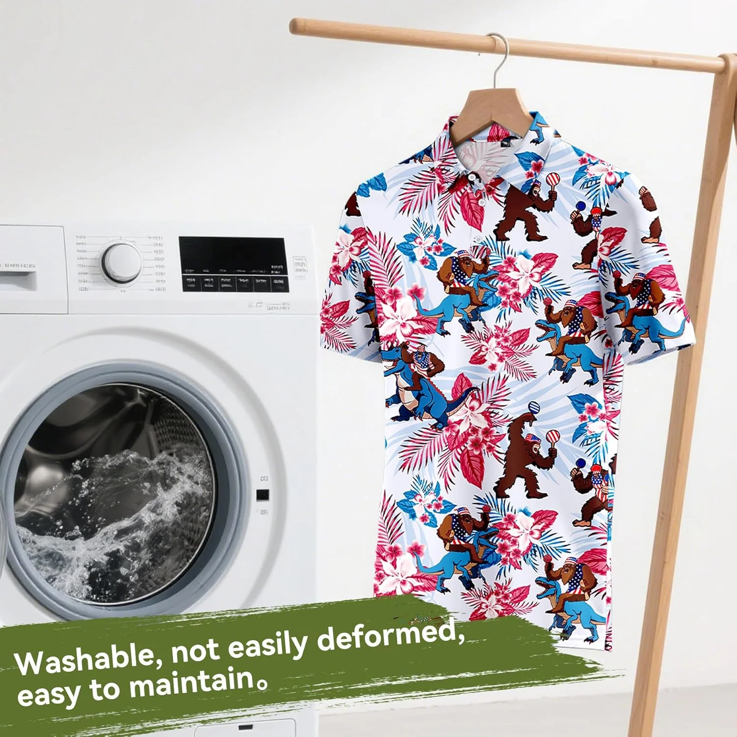 پولوشرت های گلف خنده دار مردانه - آستین کوتاه با قابلیت خشک شدن سریع و تنفس پذیر مناسب ورزش و استفاده روزمره