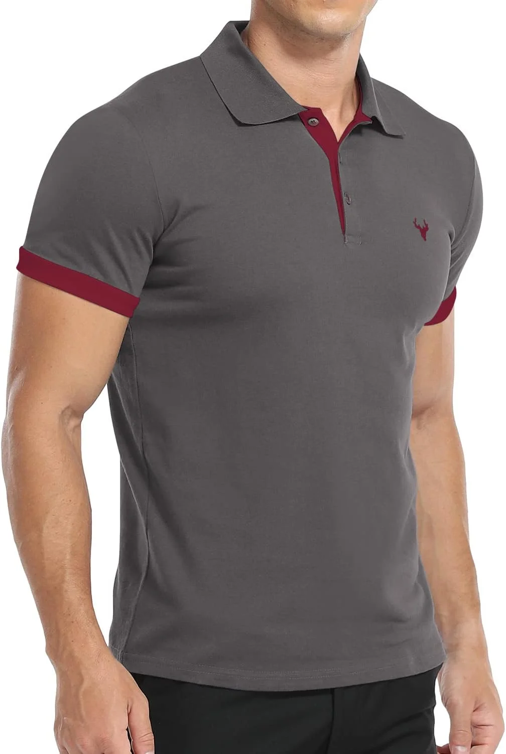پولوشرت کلاسیک مردانه YTD آستین کوتاه، سبک، فیت اسلیم، تاپ های غیر رسمی