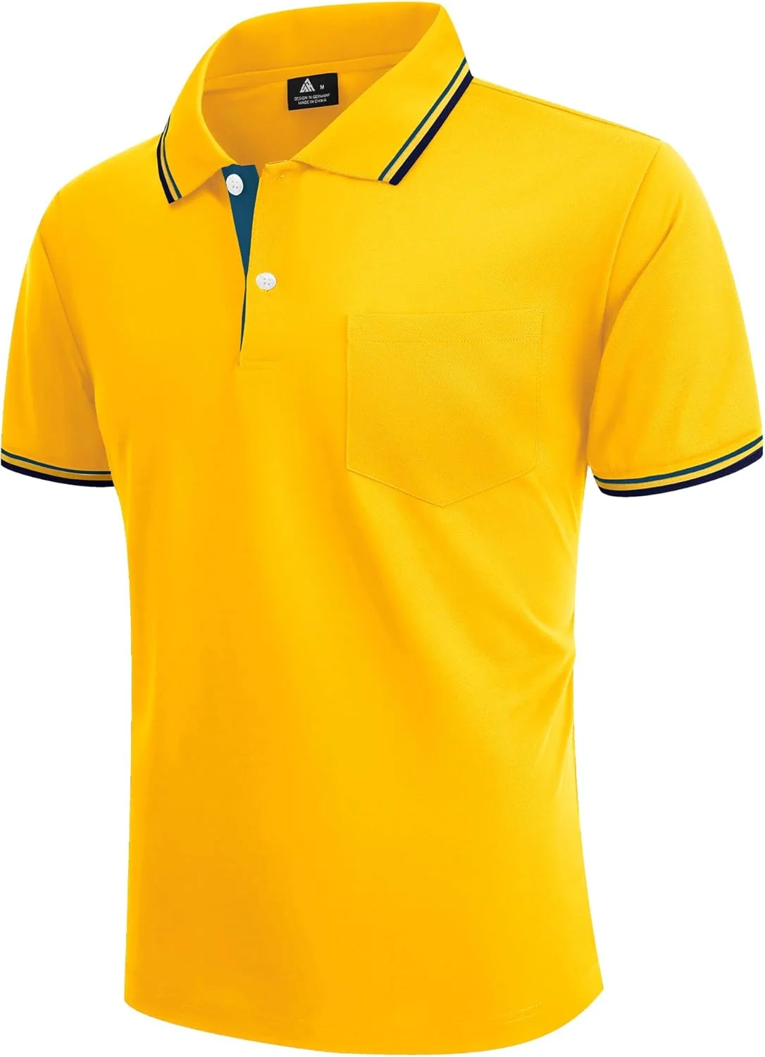 پولوشرت مردانه آستین کوتاه گلف با جیب، تیشرت تنیس با قابلیت جذب رطوبت، تیشرت های پولوشرت تابستانی