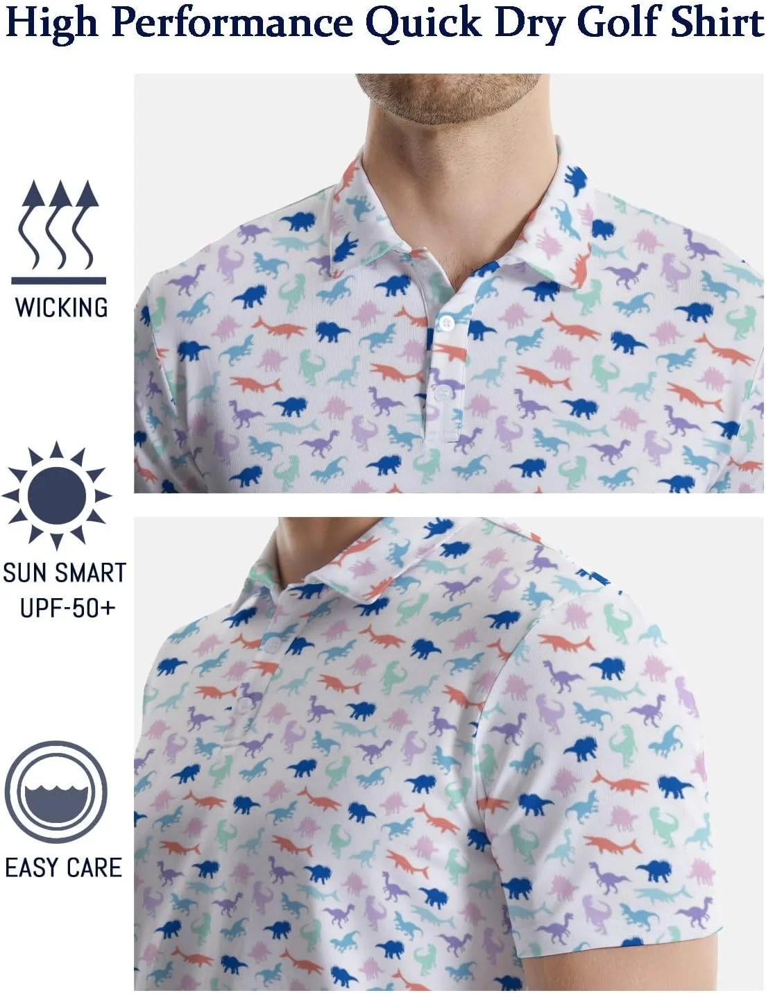 پولوشرت های گلف مردانه، پولوشرت های آستین کوتاه با قابلیت جذب رطوبت و خشک شدن سریع پولوشرت های گلف مردانه، پولوشرت های آستین کوتاه با قابلیت جذب رطوبت و خشک شدن سریع