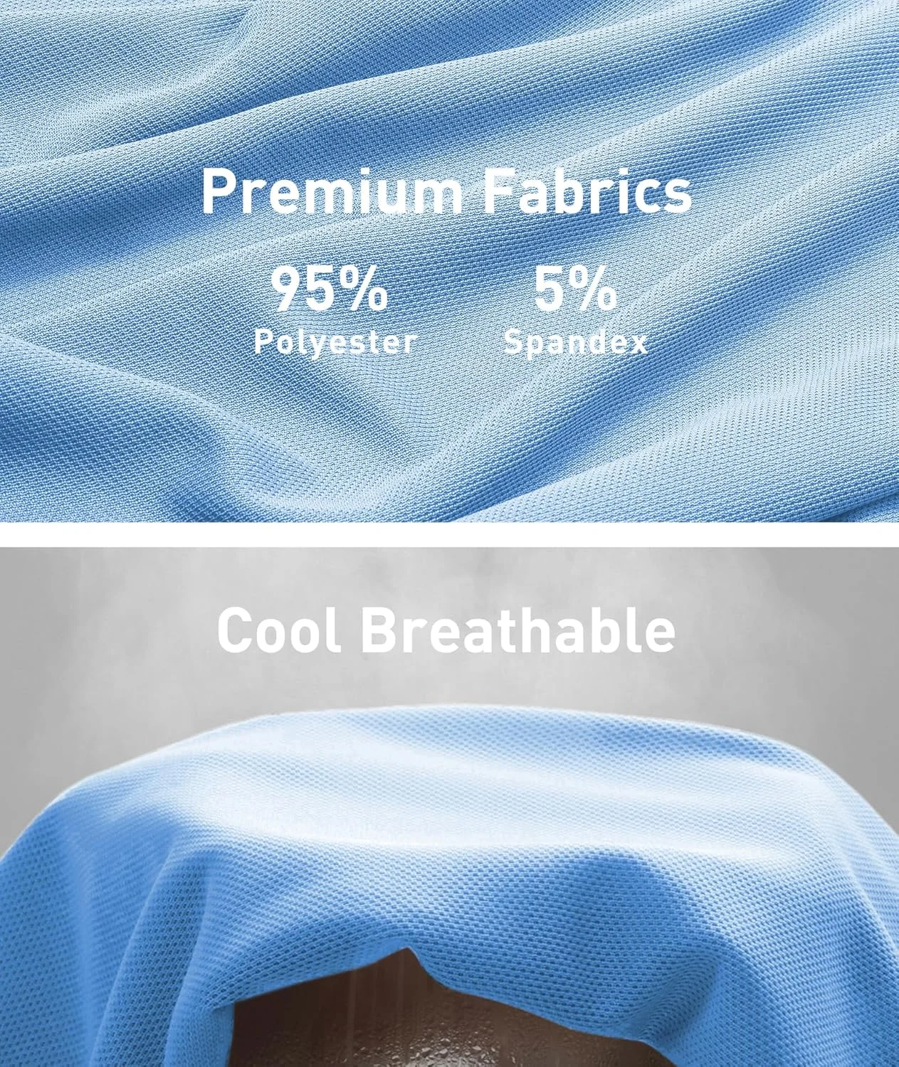 پولوشرت آستین کوتاه مردانه، مناسب تابستان، با قابلیت جذب رطوبت، عملکرد ورزشی و مناسب گلف، دارای جیب