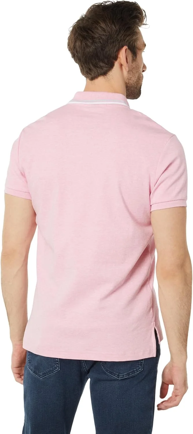 پولوشرت مردانه یقه دار باریک یو.اس. پولو اِسِن بافتنی اینترلاک