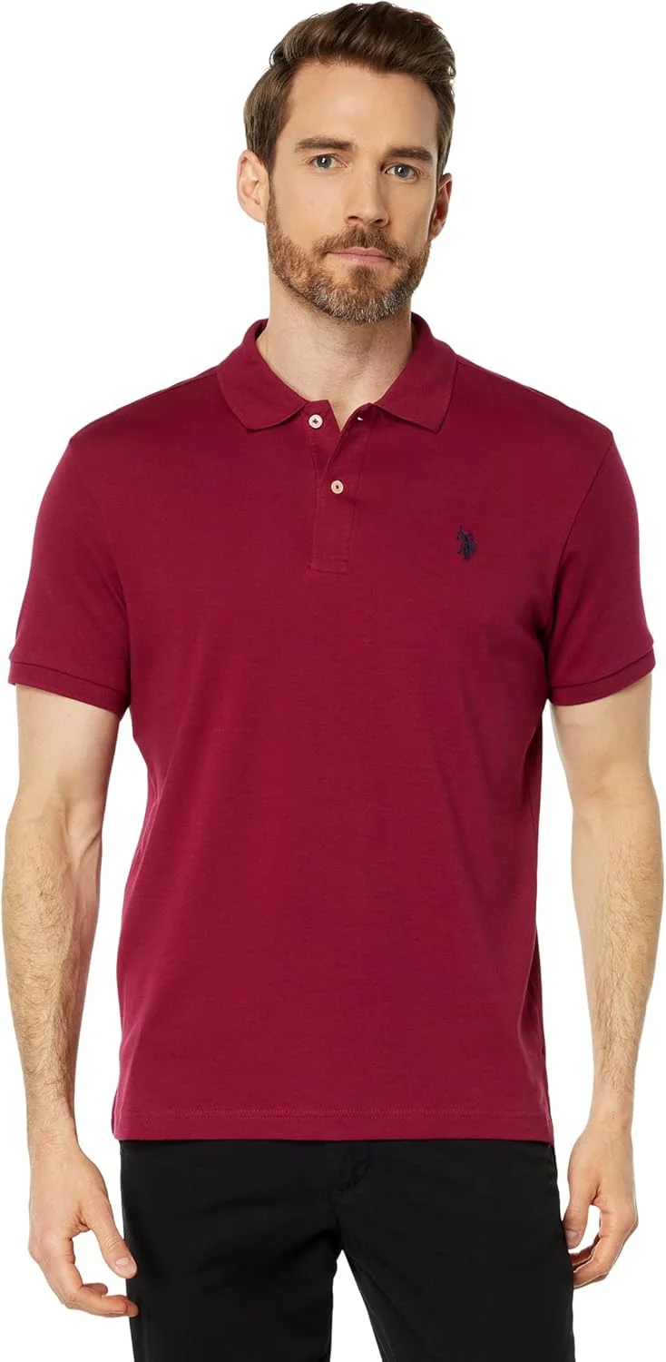 پولوشرت مردانه یقه دار یو.اس. پولو اسن. با برش اسلیم فیت