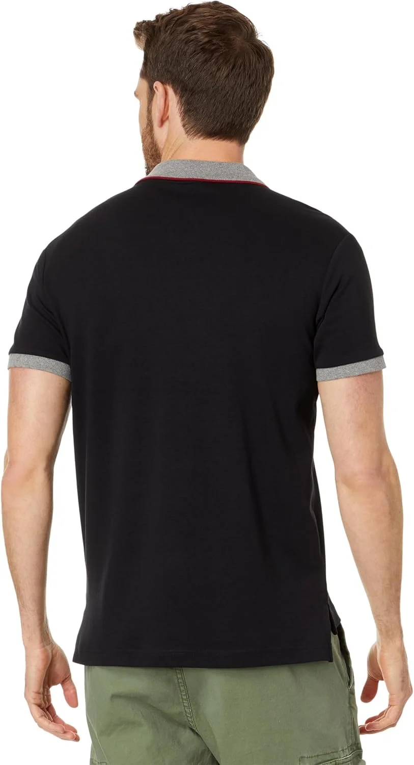 پولوشرت آستین کوتاه مردانه یو.اس. پولو اسن، مدل اسلیم فیت، چند رنگ با طرح پونی