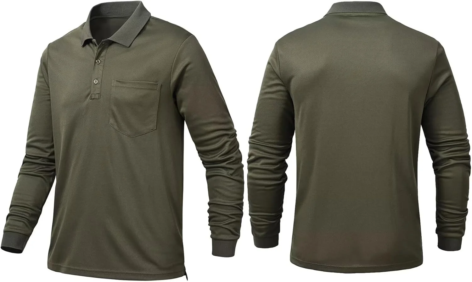 تی شرت پولو آستین بلند مردانه Tyhengta، خشک‌شونده سریع، مناسب ورزش و عملکرد ورزشی، پیراهن گلف پیکه