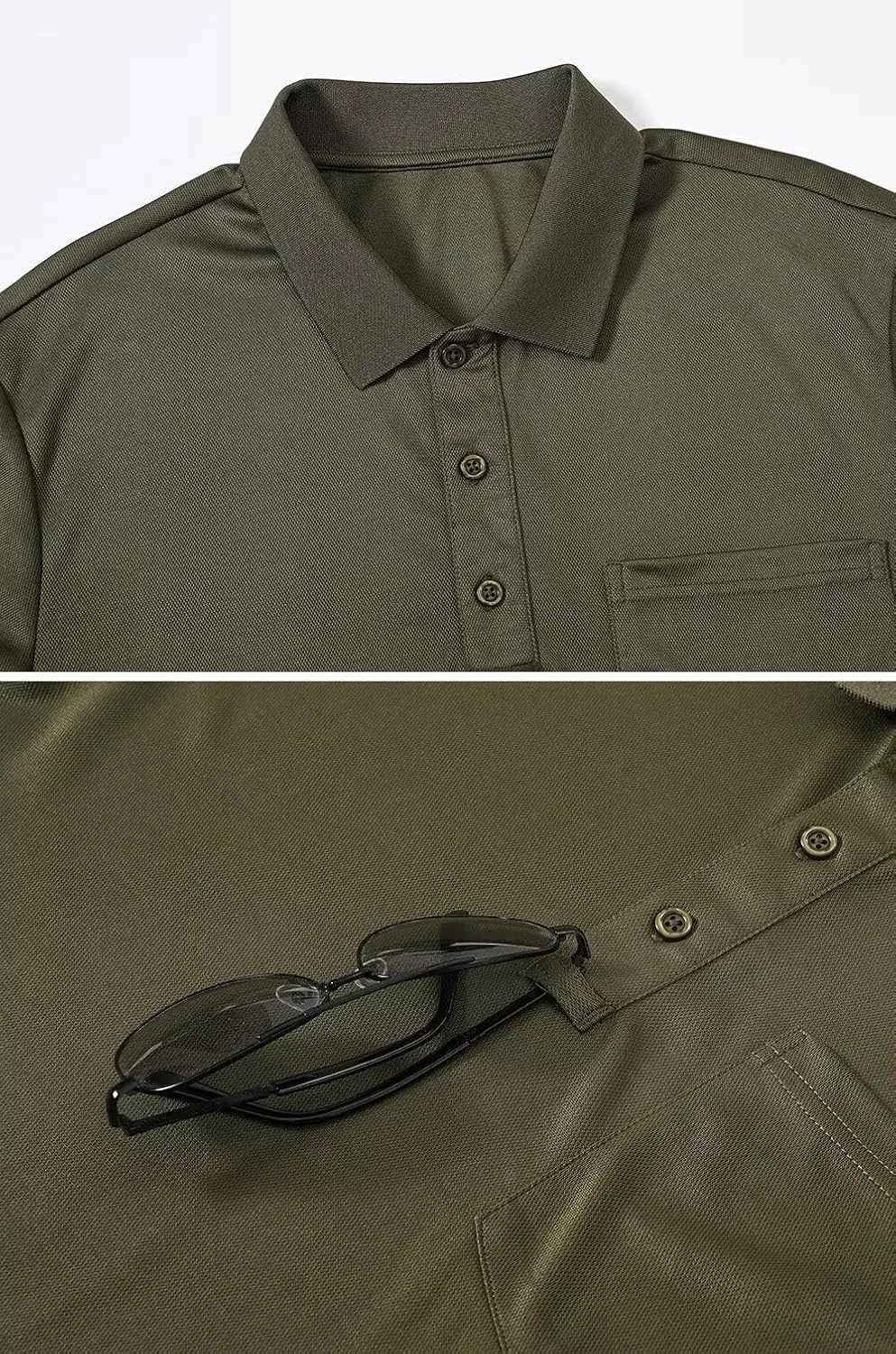 تی شرت پولو آستین بلند مردانه Tyhengta، خشک‌شونده سریع، مناسب ورزش و عملکرد ورزشی، پیراهن گلف پیکه