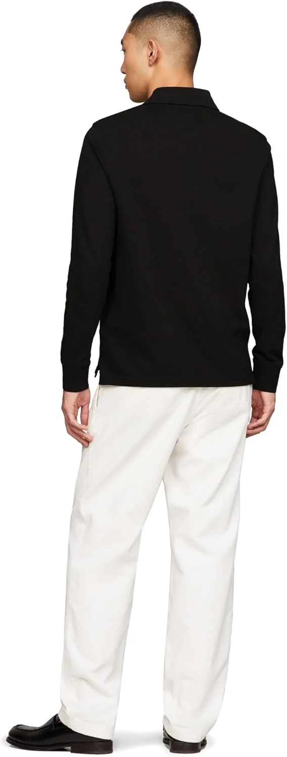 پولوشرت آستین بلند مردانه تامی هیلفیگر، فیت معمولی، کشی و از جنس پنبه ارگانیک پولوشرت آستین بلند مردانه تامی هیلفیگر، فیت معمولی، کشی و از جنس پنبه ارگانیک