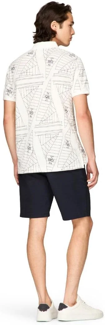 پولوشرت آستین کوتاه مردانه تامی هیلفیگر با طرح چاپی قایق