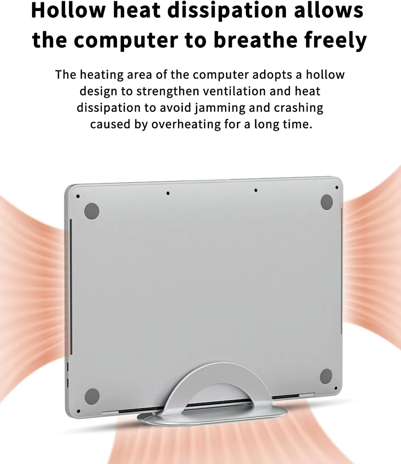 نگهدارنده عمودی لپ‌تاپ و تبلت برای میز، مناسب برای همه لپ‌تاپ‌ها و تبلت‌ها، عرض قابل تنظیم، صرفه‌جویی در فضا