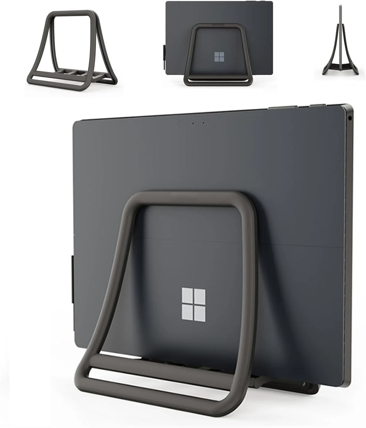 پایه نگهدارنده عمودی لپ تاپ یونیورسال، هولدر رومیزی با قفل خودکار، 18x16x12 سانتی متر، خاکستری پایه نگهدارنده عمودی لپ تاپ یونیورسال، هولدر رومیزی با قفل خودکار، 18x16x12 سانتی متر، خاکستری