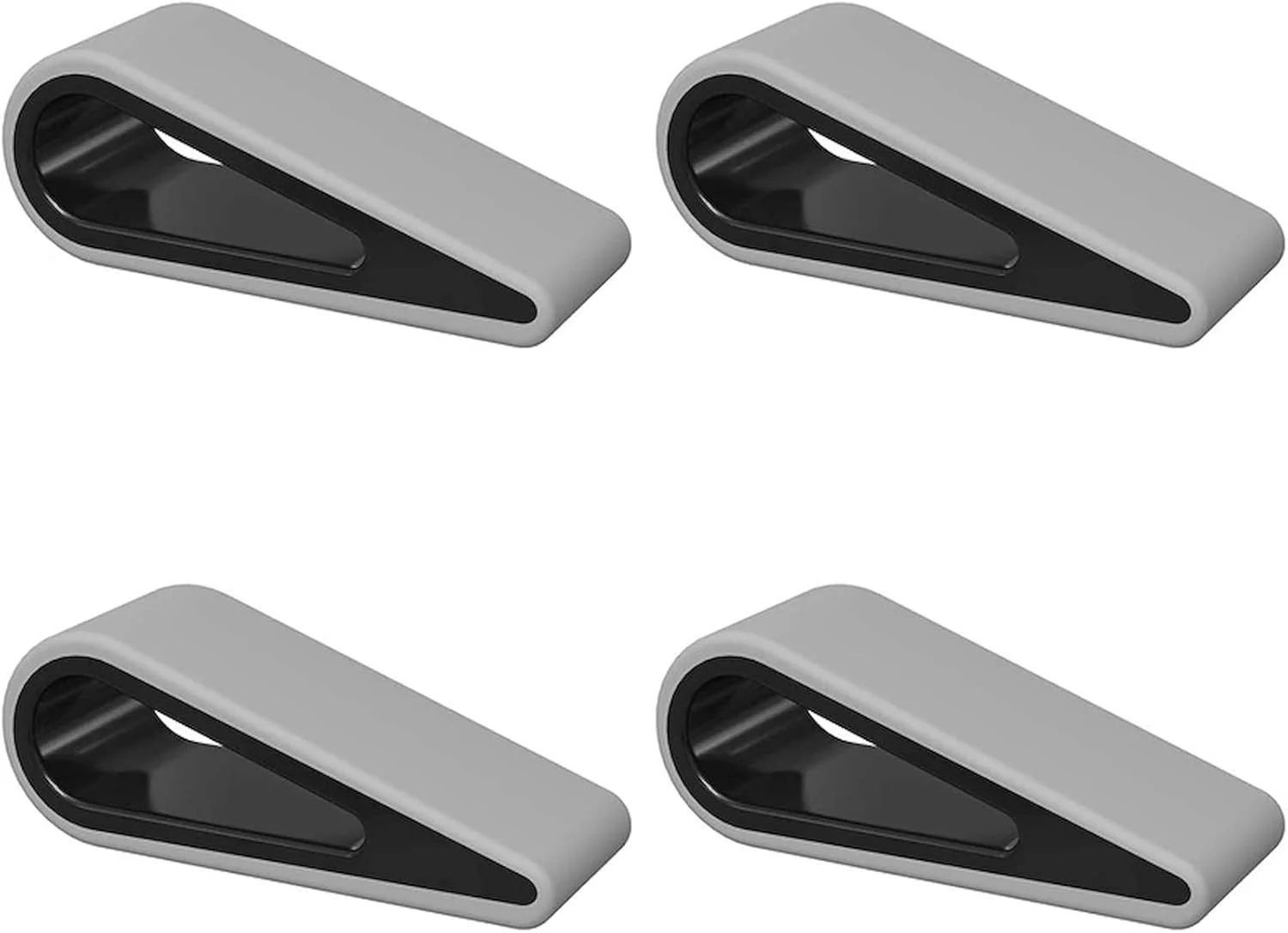 پایه نگهدارنده کیبورد و لپ‌تاپ، جهانی، 4 عددی، لاستیکی، شیب‌دار، خاکستری