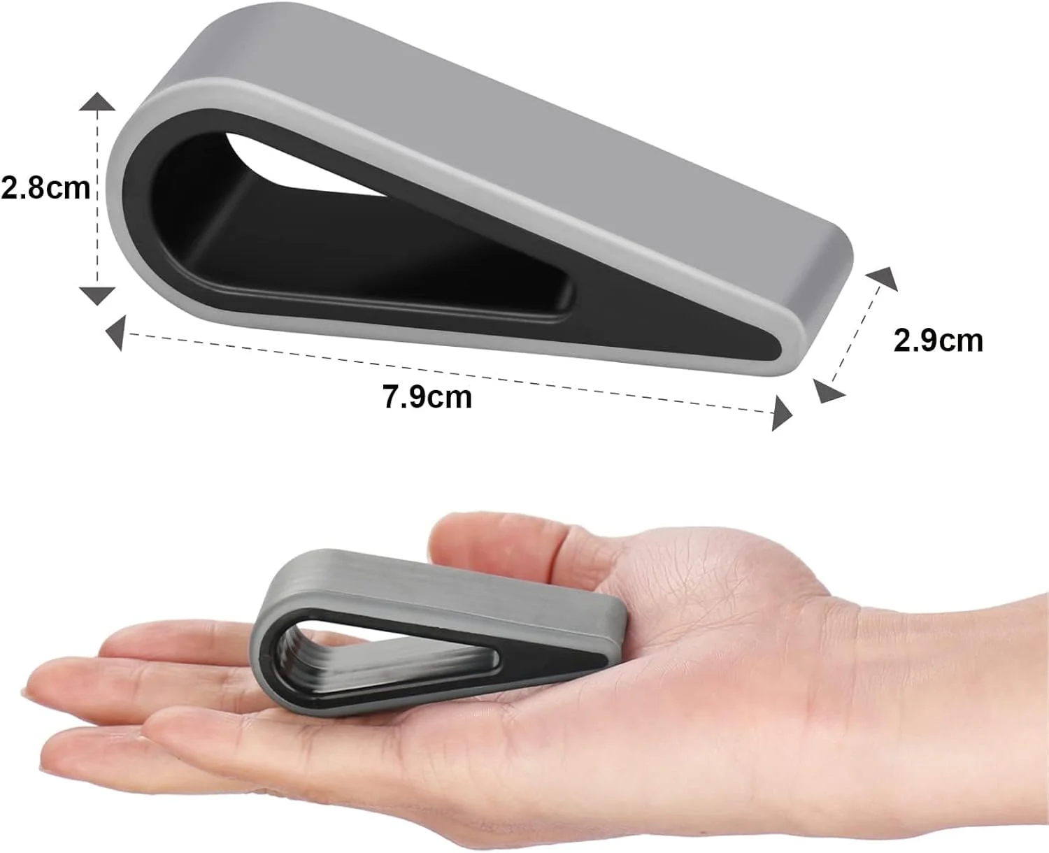 پایه نگهدارنده کیبورد و لپ‌تاپ، جهانی، 4 عددی، لاستیکی، شیب‌دار، خاکستری