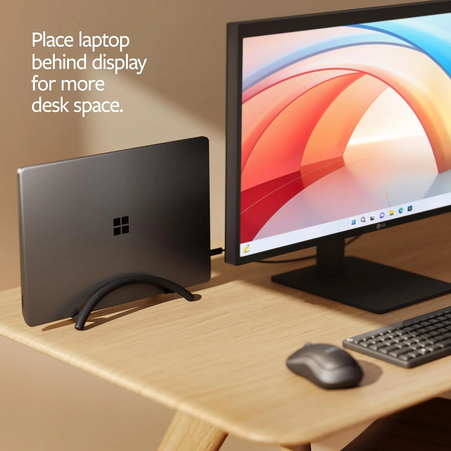 پایه عمودی Twelve South BookArc Flex برای سازماندهی فضای کار و منزل مناسب برای مک بوک/لپ تاپ، سفید