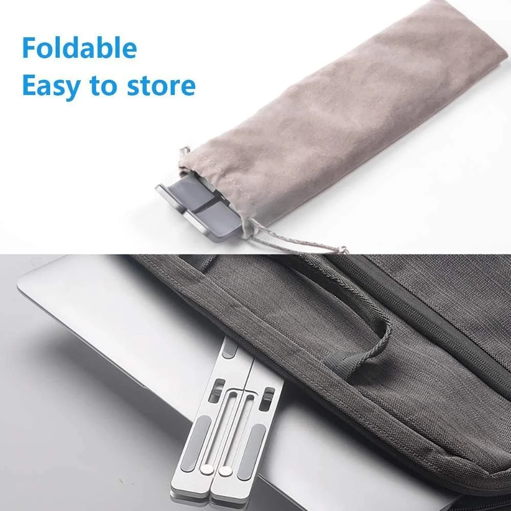 پایه نگهدارنده لپ‌تاپ آلیاژ آلومینیوم با قابلیت تنظیم شش سرعته