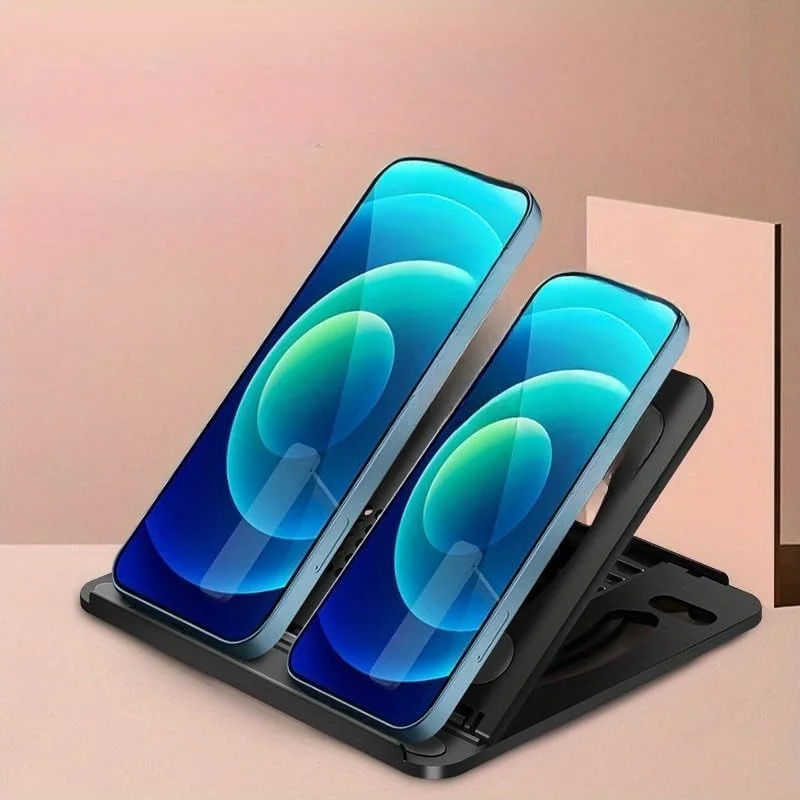 پایه لپتاپ و تبلت، پایه کامپیوتر با قابلیت چرخش 360 درجه با ارتفاع قابل تنظیم، طراحی ارگونومیک، تاشو چند زاویه ای برای حمل و نقل آسان - مشکی پایه لپتاپ و تبلت، پایه کامپیوتر با قابلیت چرخش 360 درجه با ارتفاع قابل تنظیم، طراحی ارگونومیک، تاشو چند زاویه ای برای حمل و نقل آسان - مشکی