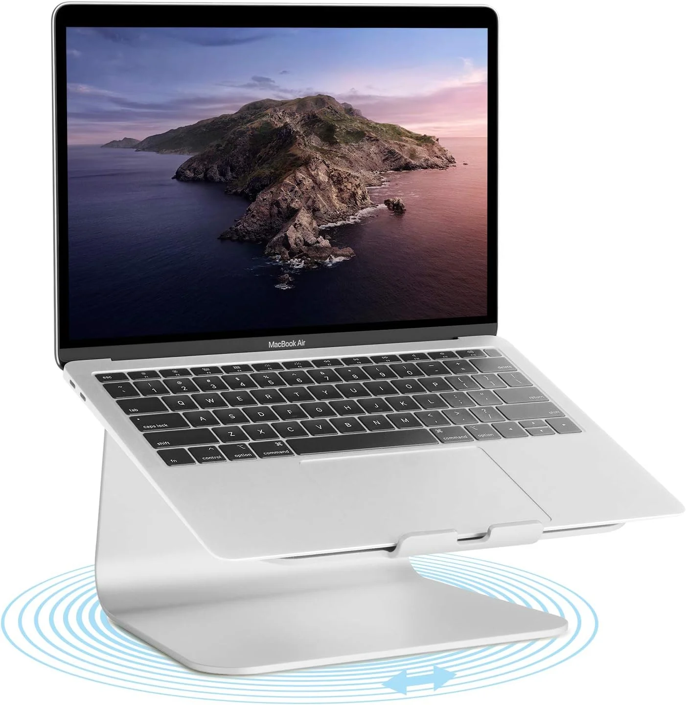 پایه لپ‌تاپ چرخان Rain Design mStand360، نقره‌ای (دارای ثبت اختراع) - 10036