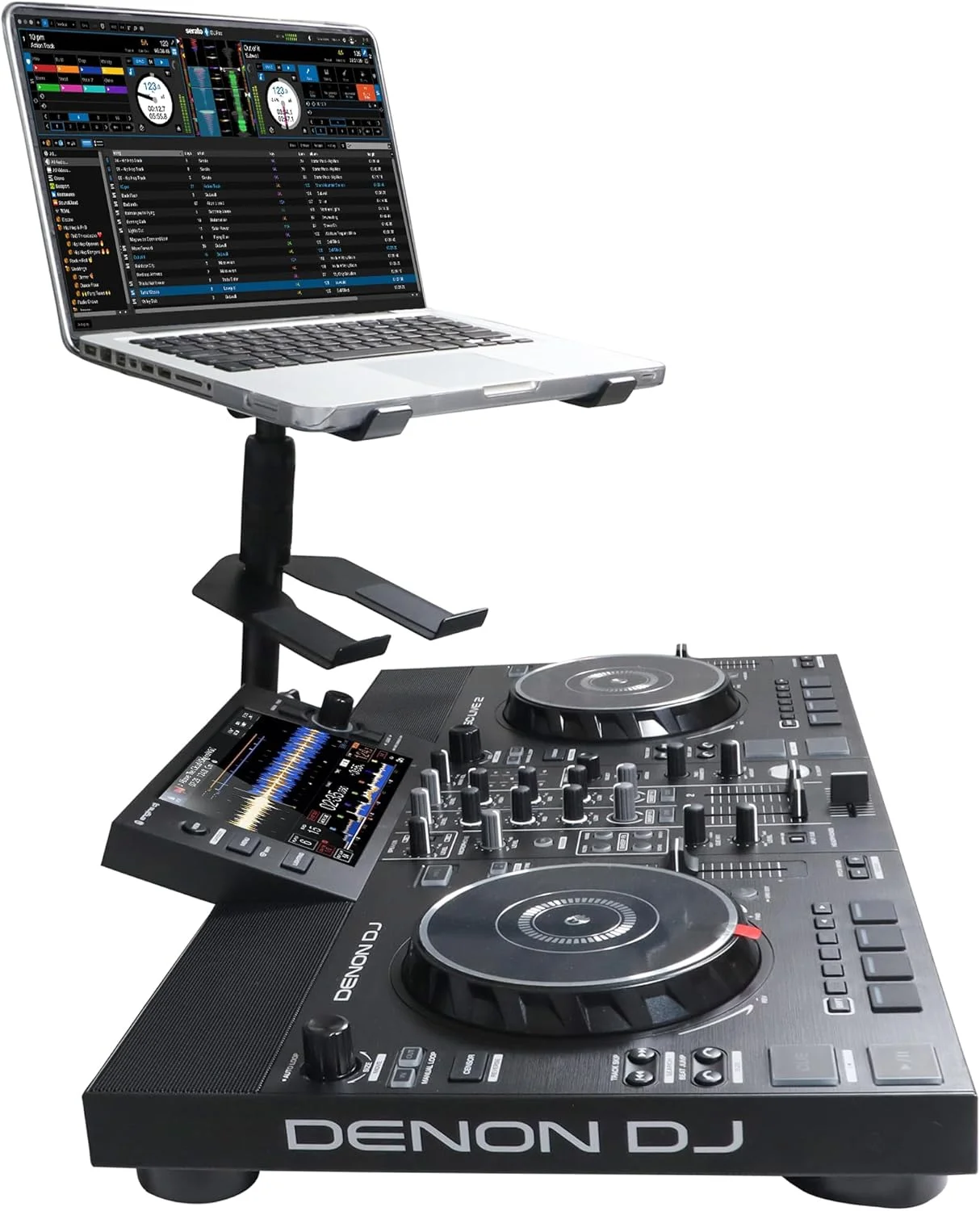 پایه نگهدارنده لپ‌تاپ قابل تنظیم ProX برای اجرای زنده، مناسب برای دی‌جی‌ها، نگهدارنده کامپیوتر نوت‌بوک حرفه‌ای، با قابلیت تنظیم ارتفاع، مشکی