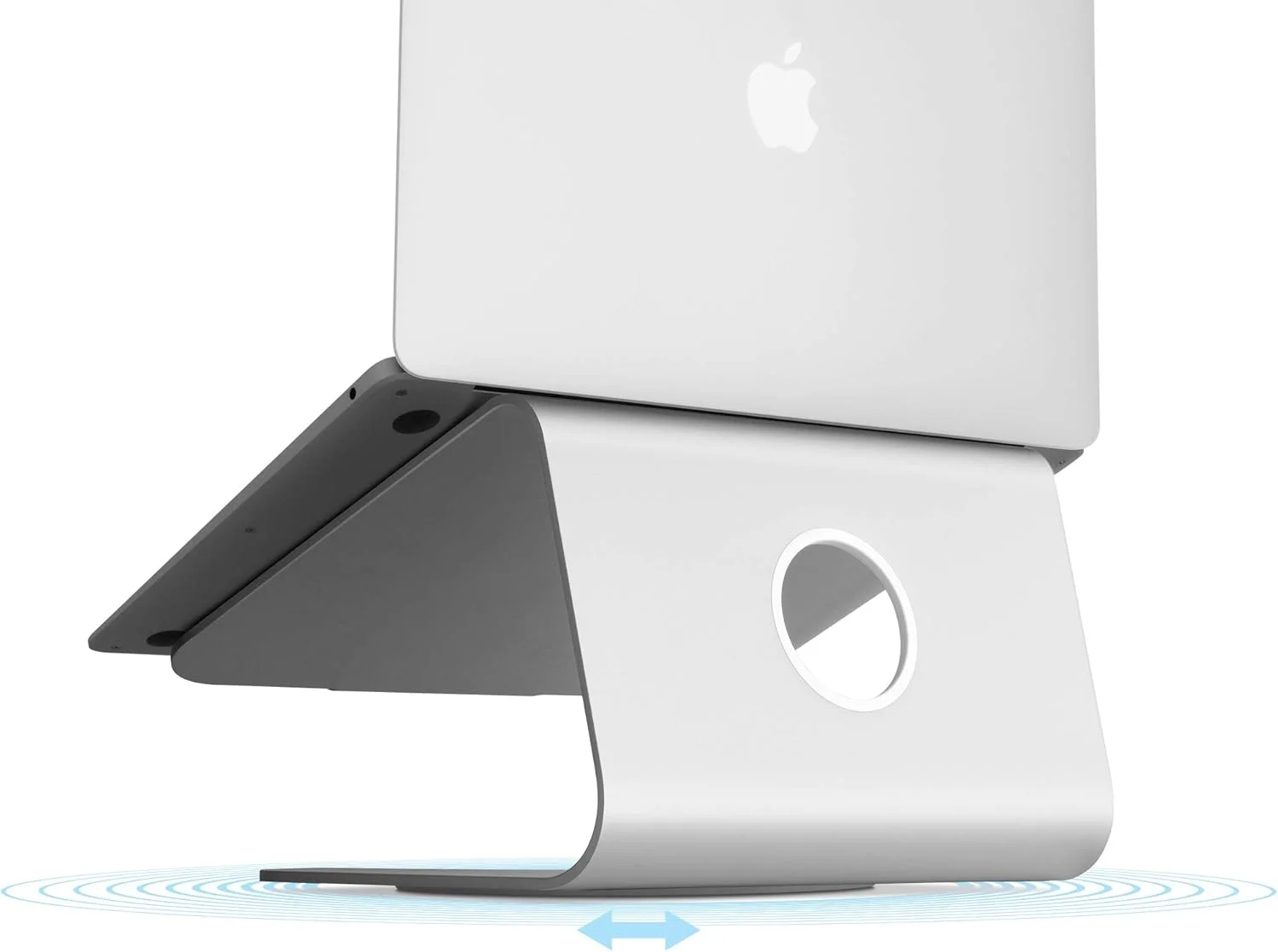 پایه لپ‌تاپ چرخان Rain Design mStand360، نقره‌ای (دارای ثبت اختراع) - 10036