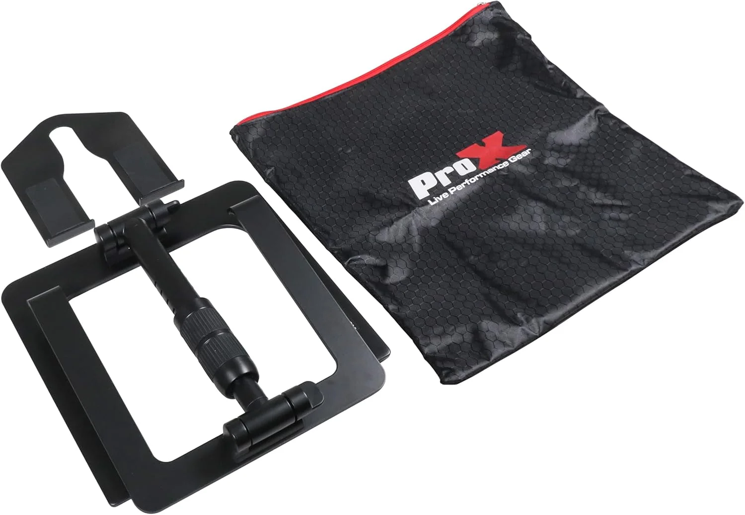 پایه نگهدارنده لپ‌تاپ قابل تنظیم ProX برای اجرای زنده، مناسب برای دی‌جی‌ها، نگهدارنده کامپیوتر نوت‌بوک حرفه‌ای، با قابلیت تنظیم ارتفاع، مشکی