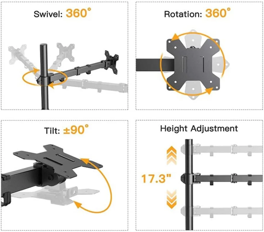 پایه نگهدارنده لپتاپ با قابلیت نصب روی میز، مناسب برای لپتاپهای تا 17 اینچ، کاملا قابل تنظیم، بازوی تکی با گیره C شکل | پایه رومیزی لپتاپ سنگین با ظرفیت 8 کیلوگرم و پلتفرم خنککننده پایه نگهدارنده لپتاپ با قابلیت نصب روی میز، مناسب برای لپتاپهای تا 17 اینچ، کاملا قابل تنظیم، بازوی تکی با گیره C شکل | پایه رومیزی لپتاپ سنگین با ظرفیت 8 کیلوگرم و پلتفرم خنککننده