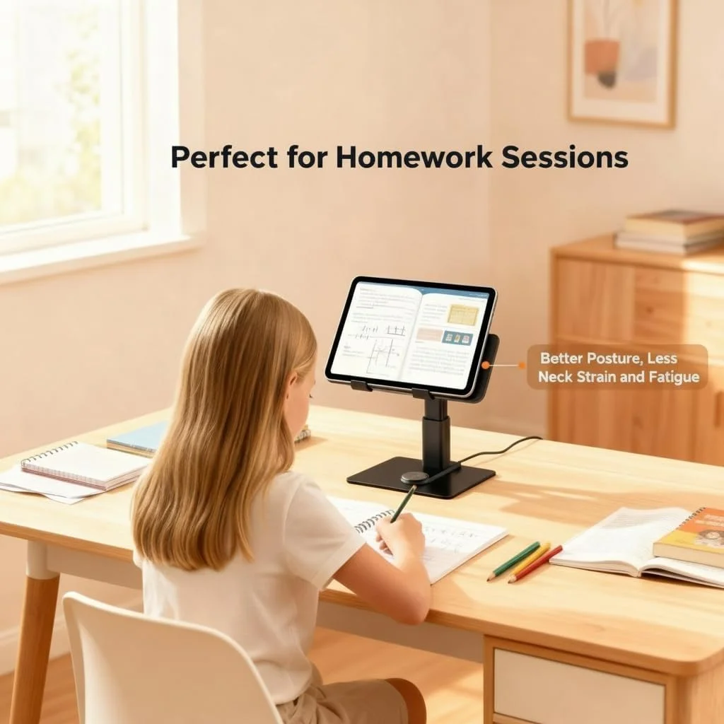 پایه لپ تاپ NOVORA برای میز با شارژر بی سیم 15 واتی - پایه لپ تاپ آلومینیومی ارگونومیک با ارتفاع قابل تنظیم برای مک بوک، آیپد، تبلت ها 11-22 اینچی - تهویه خنک کننده و نصب بدون ابزار